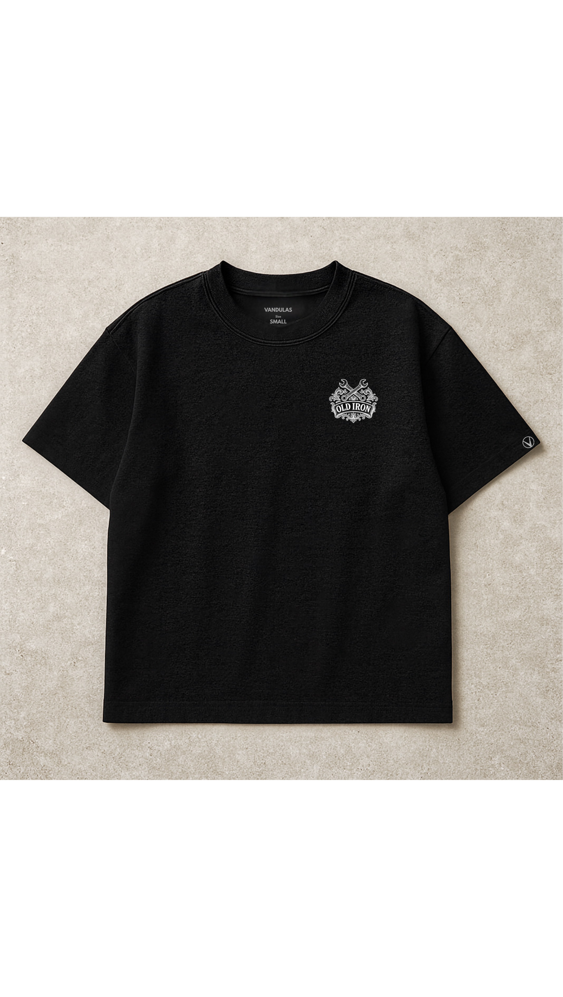 Vandulas® Old Iron Mechanic Tee – Black
