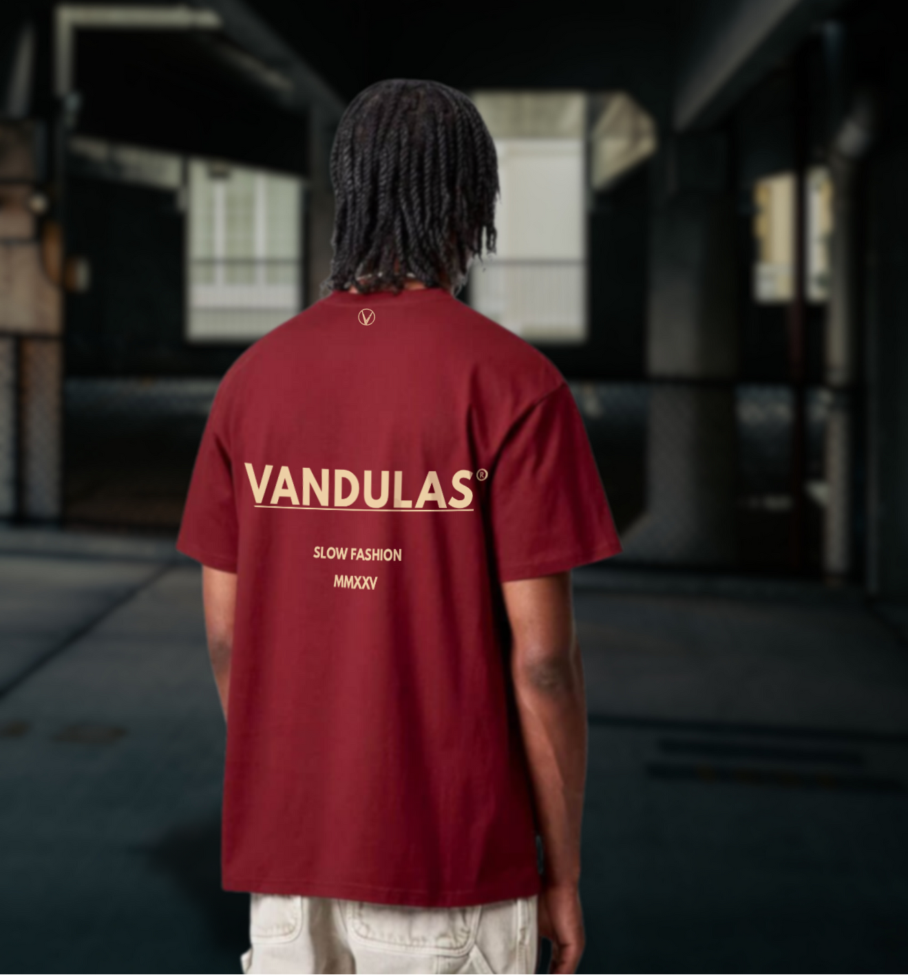 Vandulas Core Logo Tee – Red / Cream
