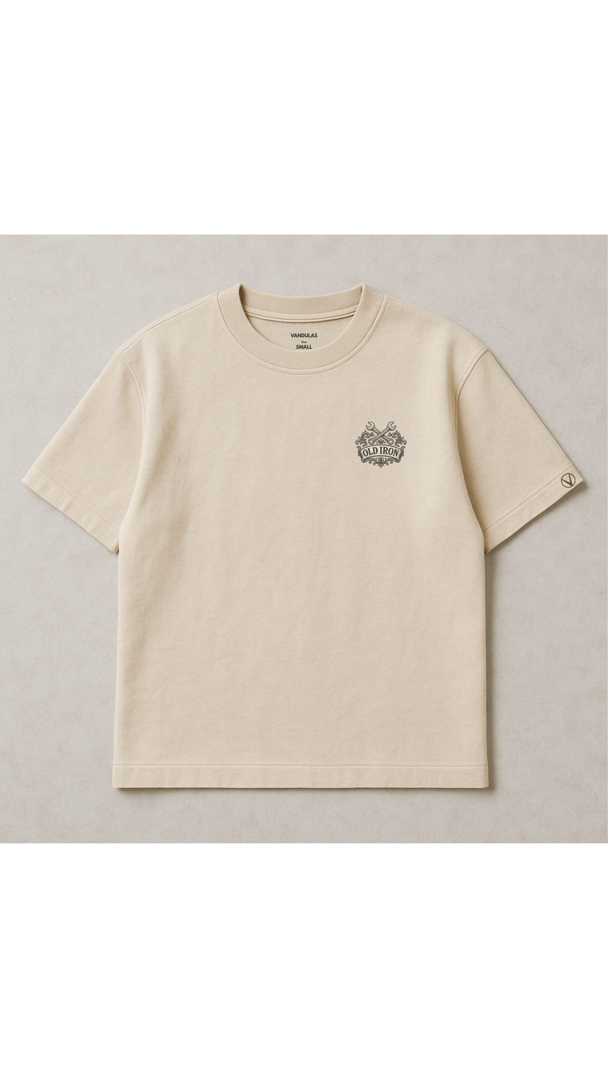 Vandulas® Old Iron Mechanic Tee – Bone