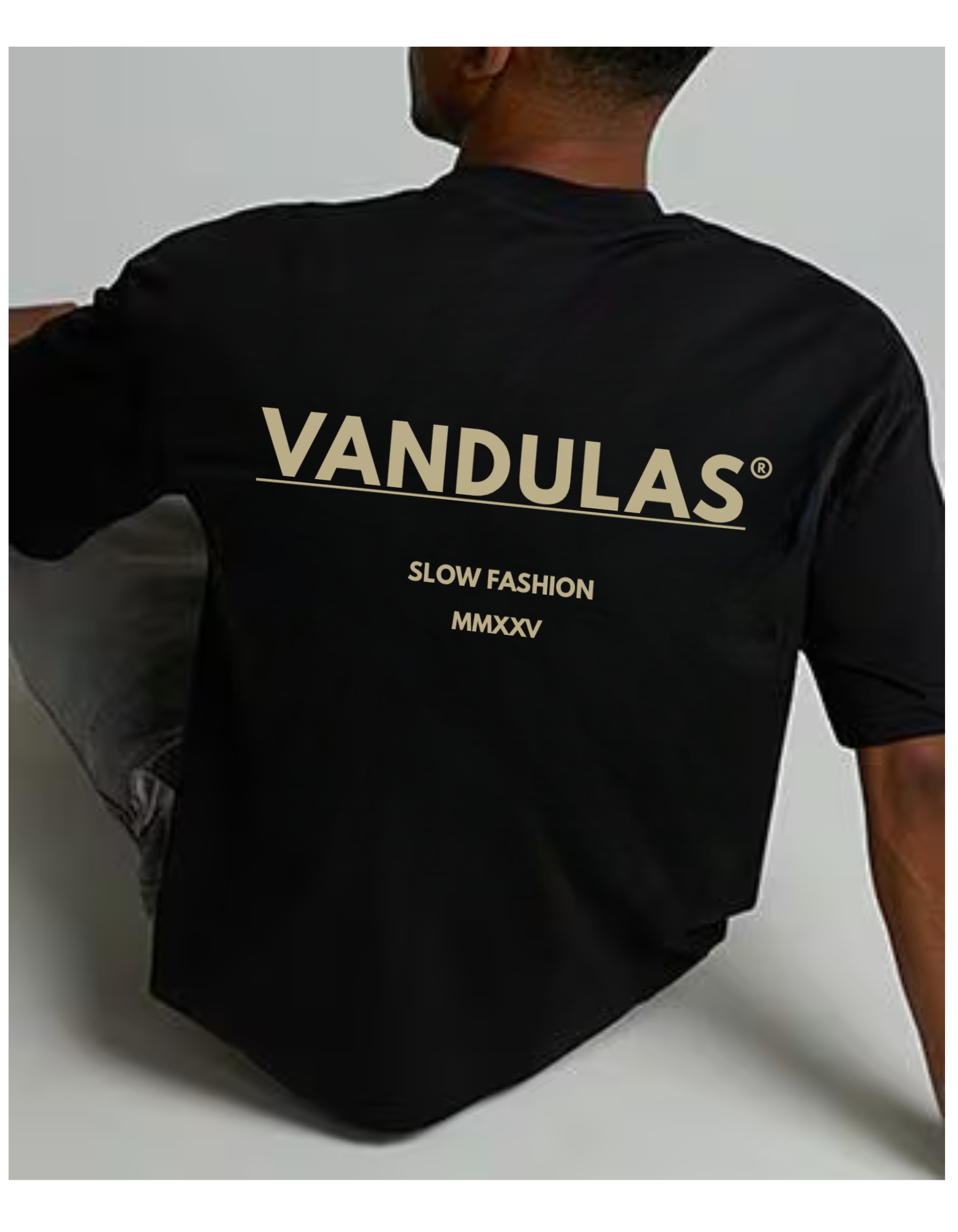 Vandulas Core Logo Tee – Black/Cream