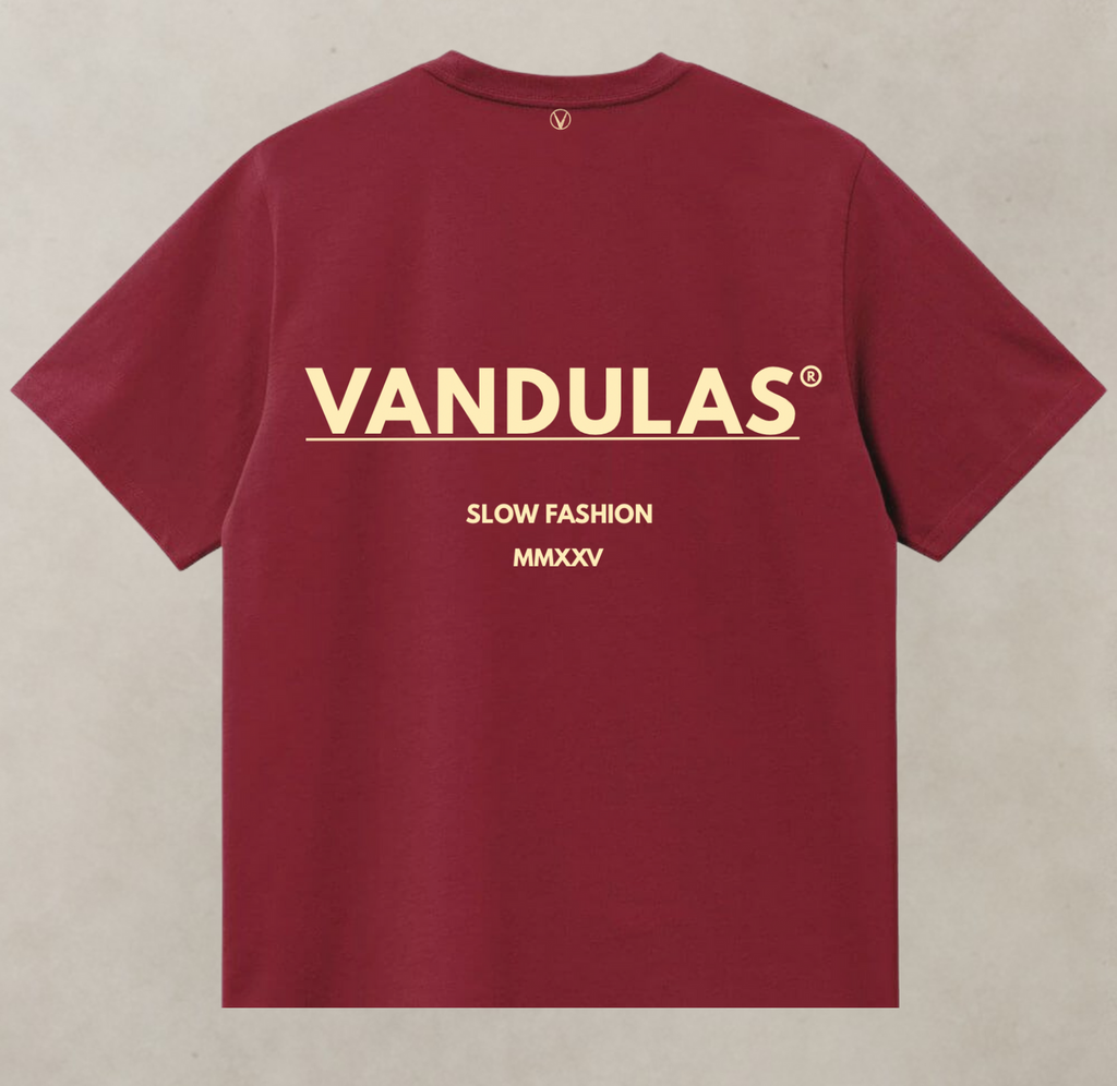Vandulas Core Logo Tee – Red / Cream