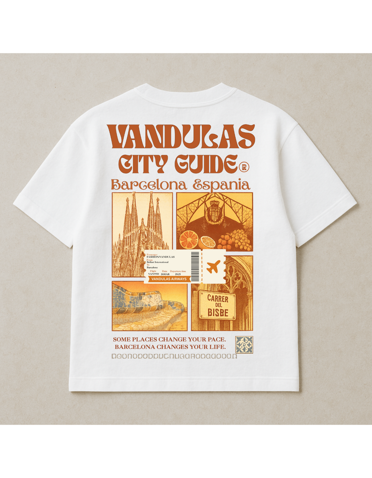 City Guide Tee — Barcelona, Españia