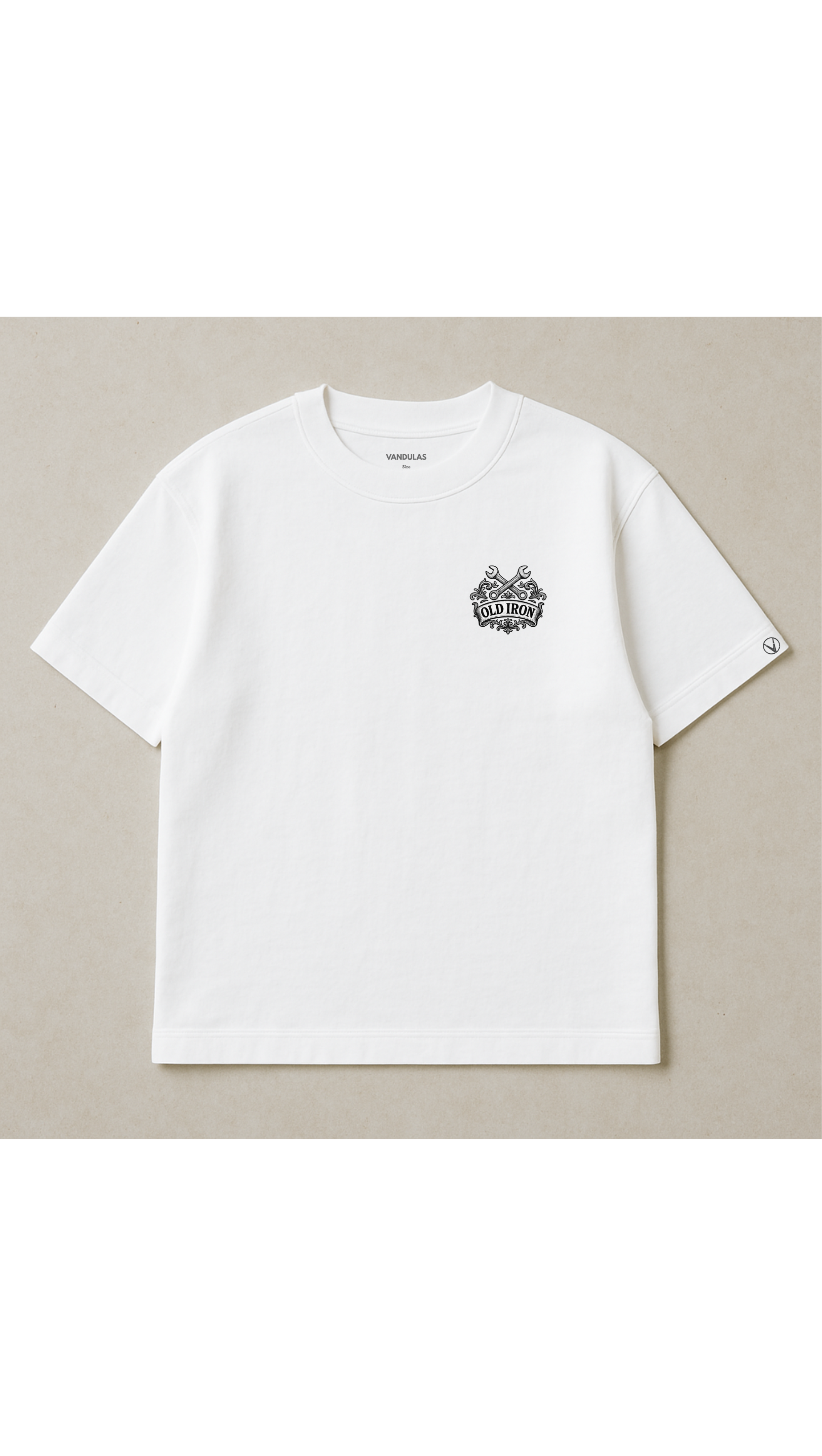 Vandulas® Old Iron Mechanic Tee – White