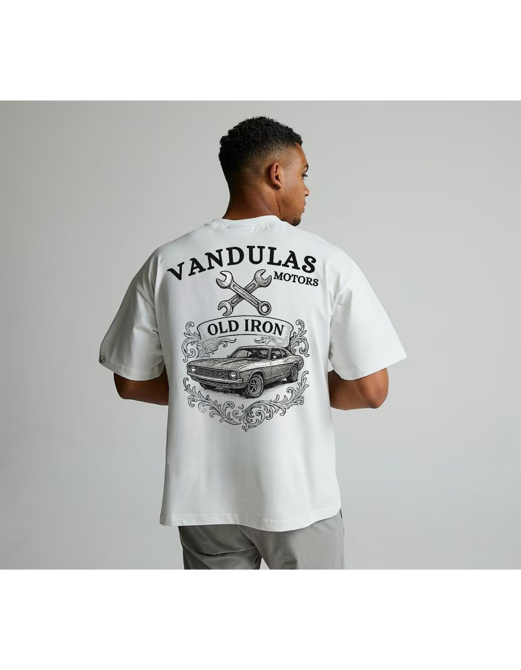 Vandulas® Old Iron Mechanic Tee – White