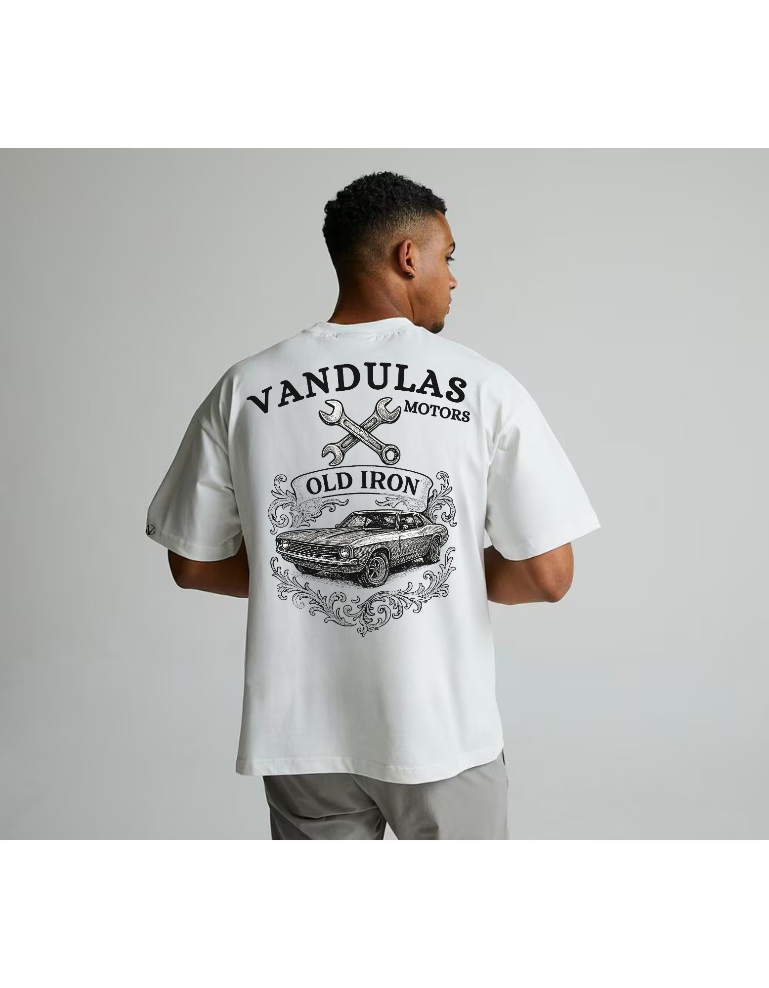 Vandulas® Old Iron Mechanic Tee – White
