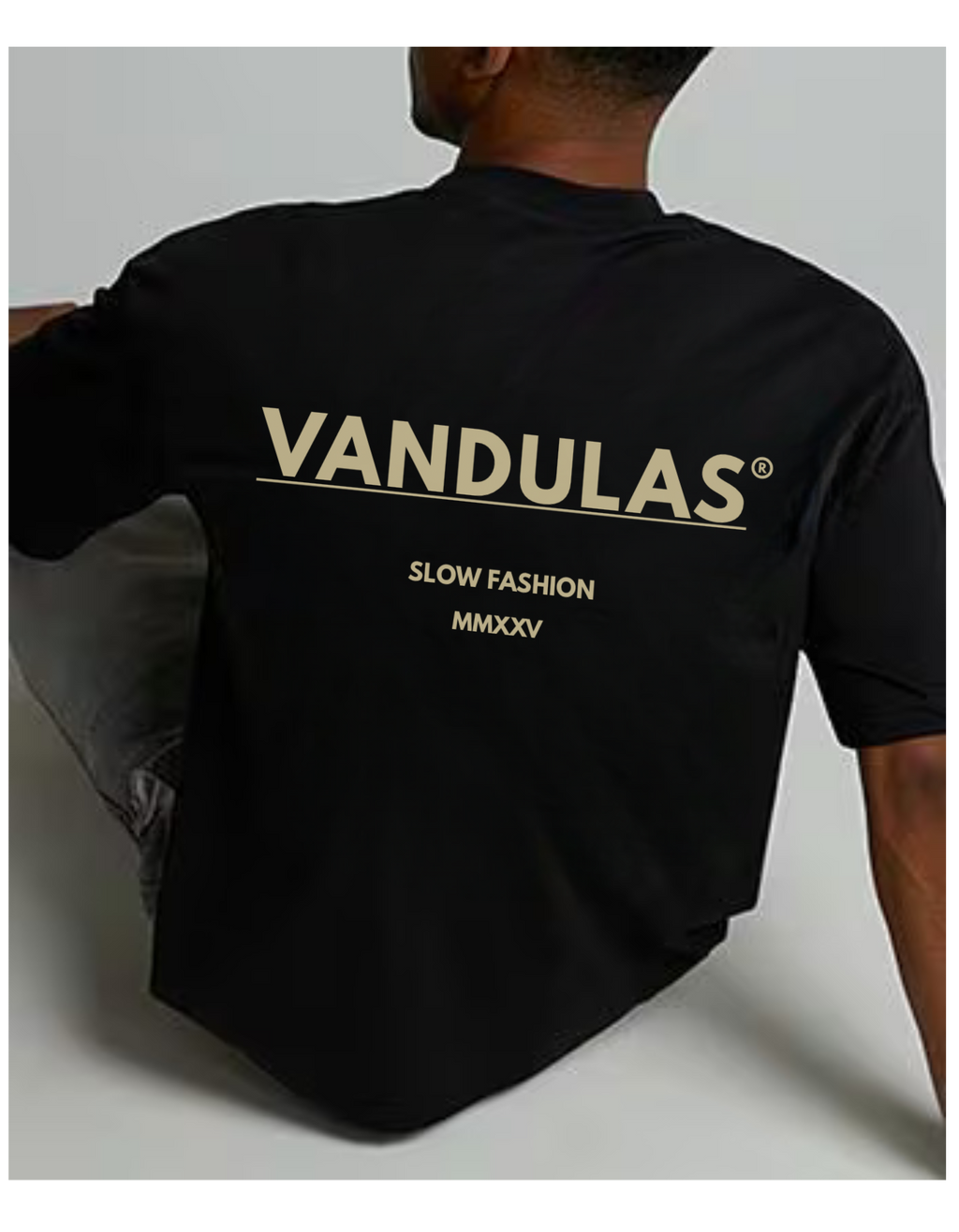 Vandulas Core Logo Tee – Black/Cream